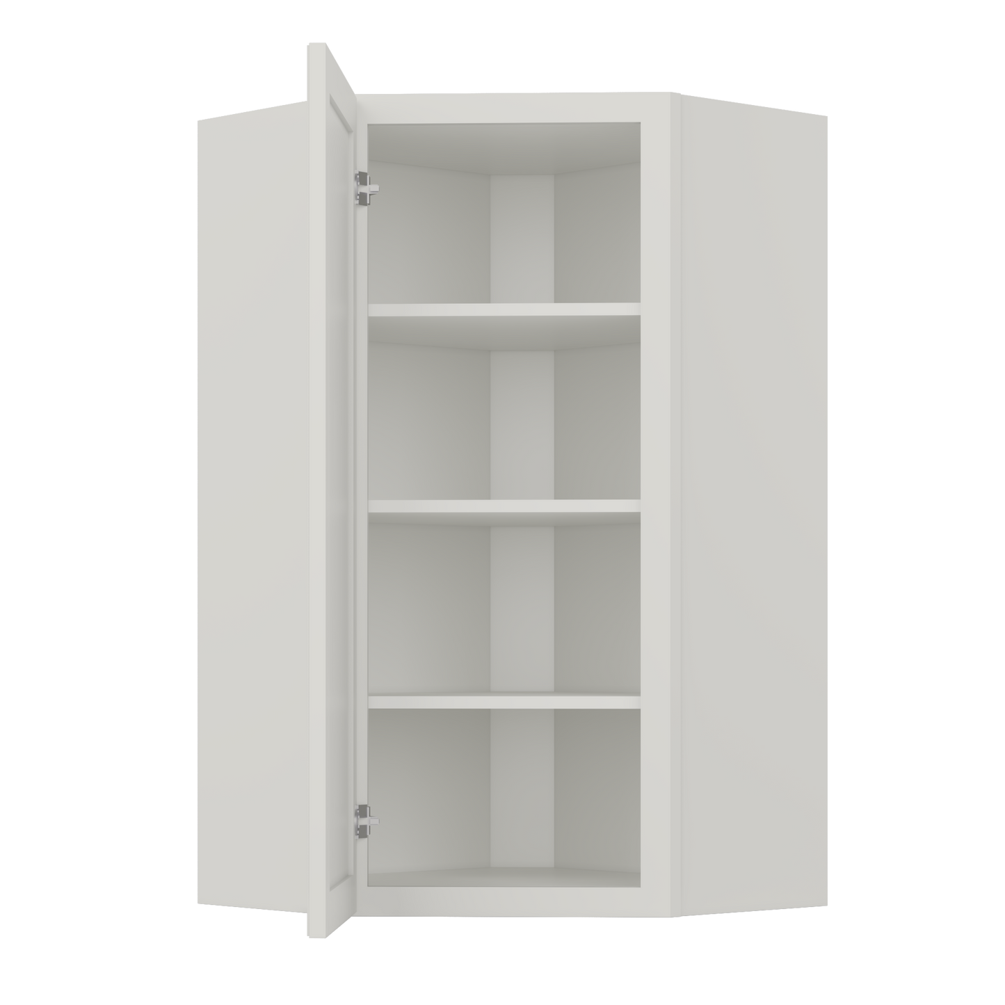 Diagonal Corner Kitchen Cabinet DC2442 Milan Pearl 24 in. width 42 in. height 12 in. depth - Kitchen Cabinets