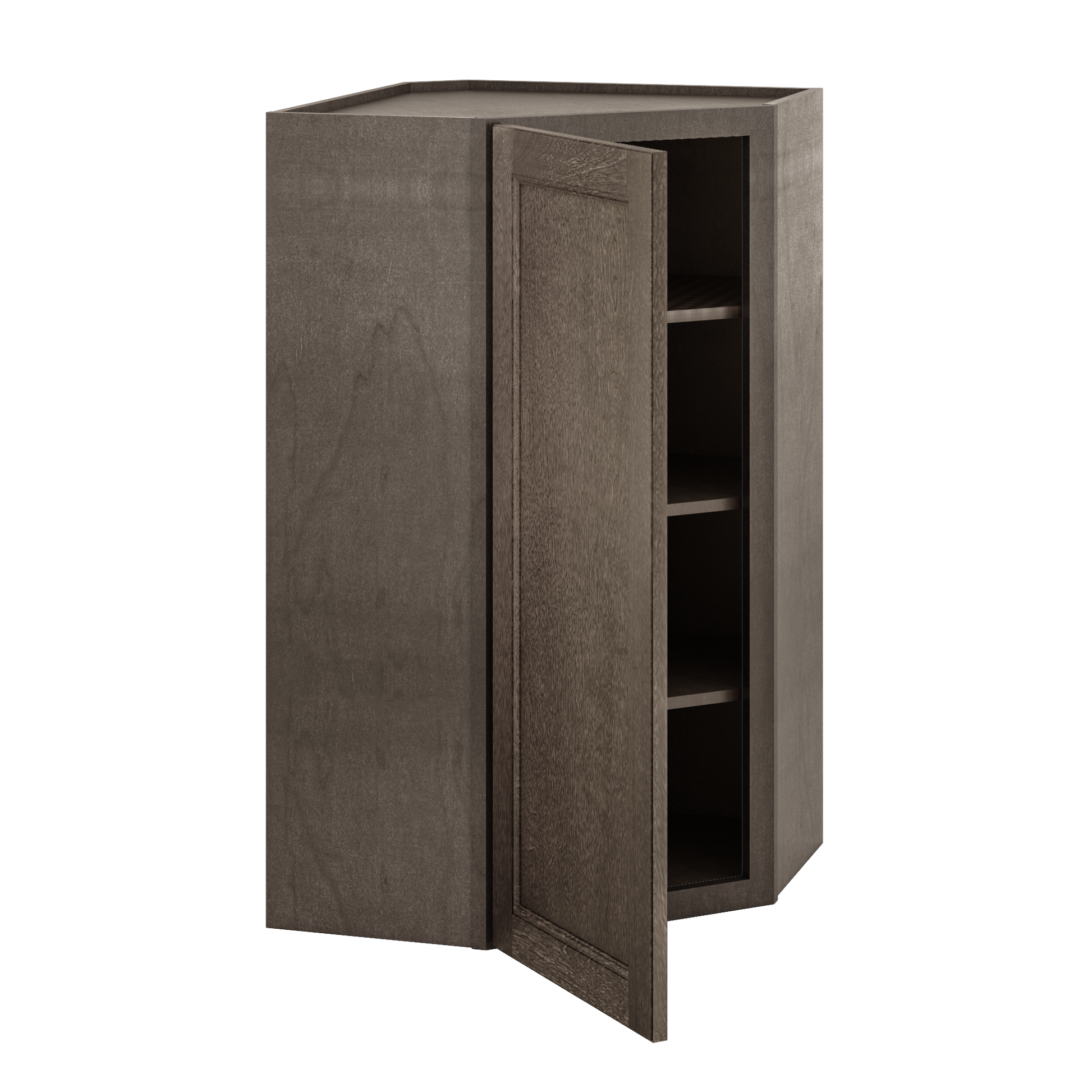 Diagonal Corner Kitchen Cabinet DC2442 Milan Slate 24 in. width 42 in. height 12 in. depth - Kitchen Cabinets