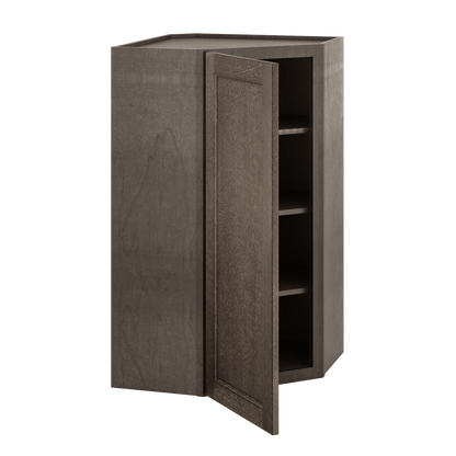 Diagonal Corner Kitchen Cabinet DC2442 Milan Slate 24 in. width 42 in. height 12 in. depth - Kitchen Cabinets