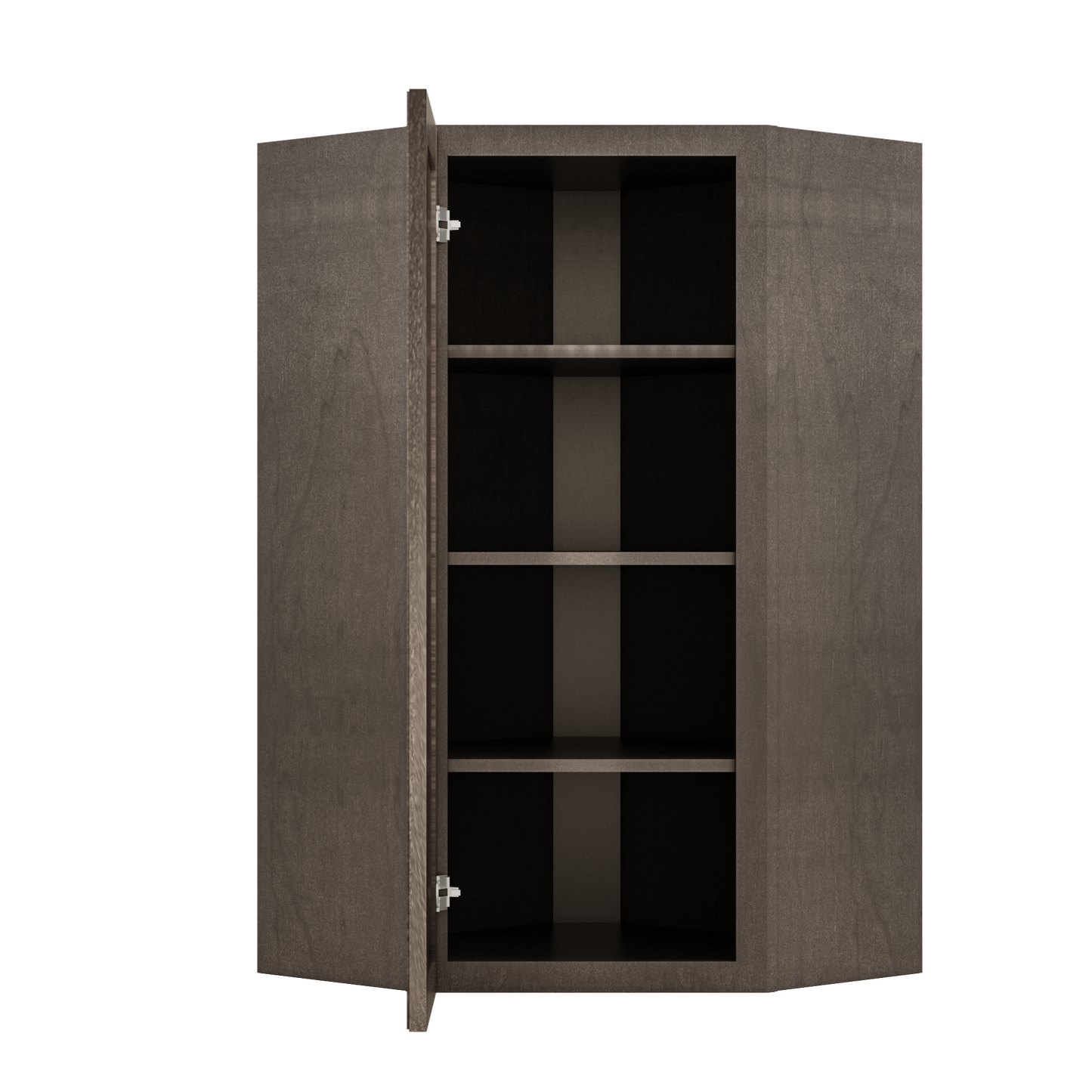 Diagonal Corner Kitchen Cabinet DC2442 Milan Slate 24 in. width 42 in. height 12 in. depth - Kitchen Cabinets