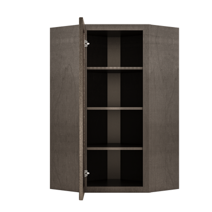 Diagonal Corner Kitchen Cabinet DC2442 Milan Slate 24 in. width 42 in. height 12 in. depth - Kitchen Cabinets