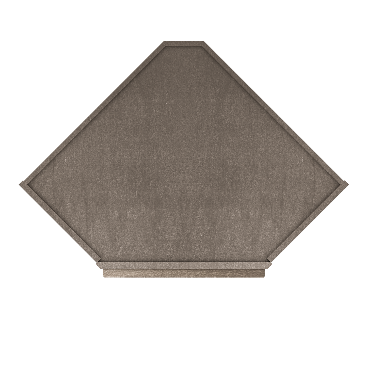 Diagonal Corner Kitchen Cabinet DC2442 Milan Slate 24 in. width 42 in. height 12 in. depth - Kitchen Cabinets