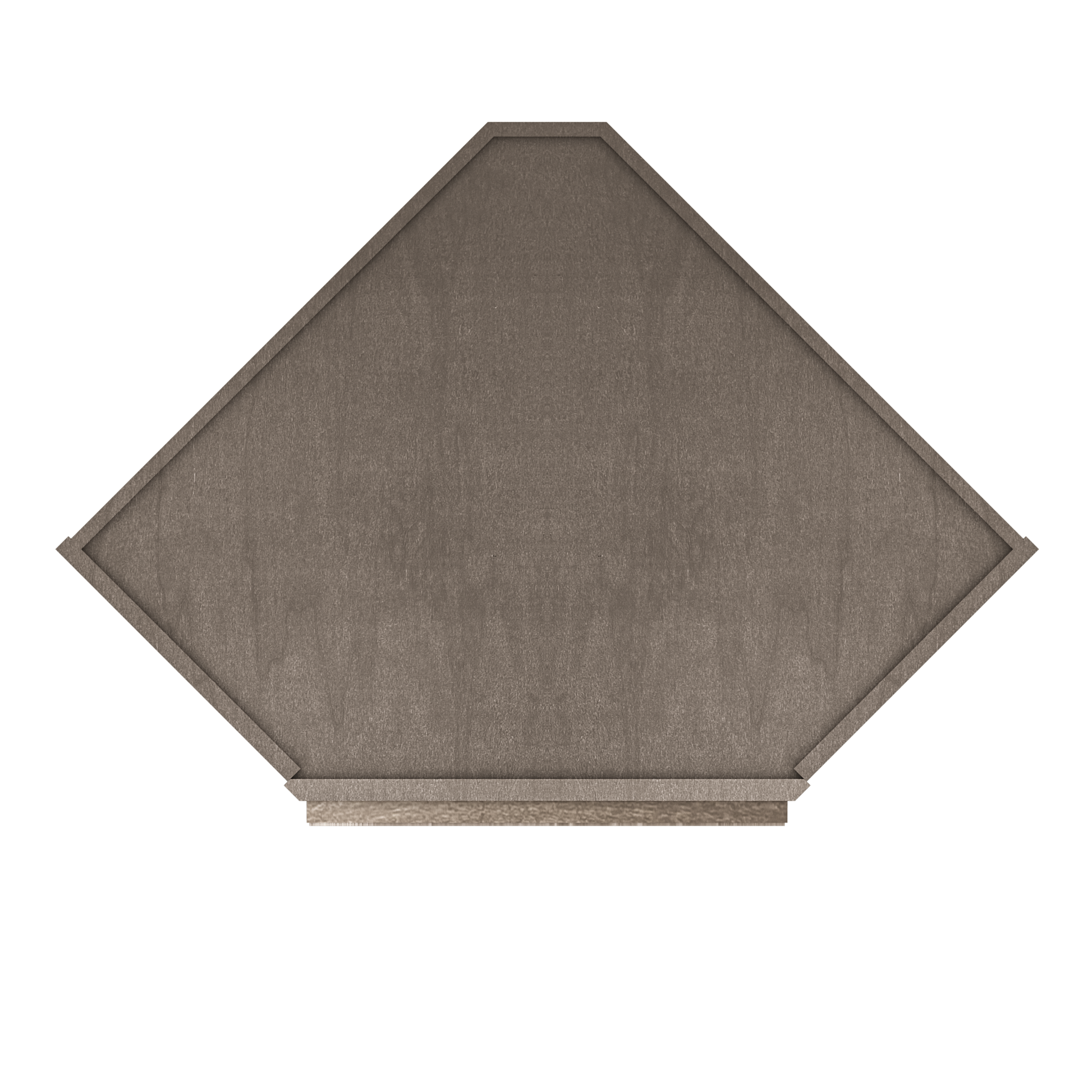 Diagonal Corner Kitchen Cabinet DC2442 Milan Slate 24 in. width 42 in. height 12 in. depth - Kitchen Cabinets