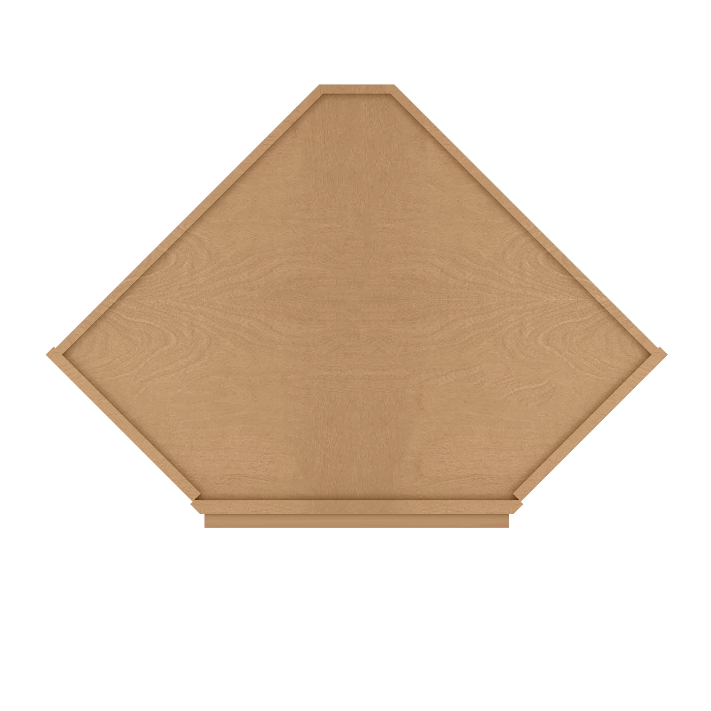 Diagonal Corner Kitchen Cabinet DC2442 Shaker Toffee 24 in. width 42 in. height 12 in. depth - Kitchen Cabinets