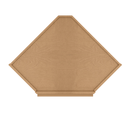 Diagonal Corner Kitchen Cabinet DC2442 Shaker Toffee 24 in. width 42 in. height 12 in. depth - Kitchen Cabinets