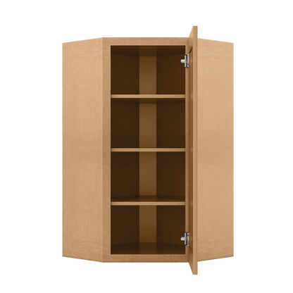 Diagonal Corner Kitchen Cabinet DC2442 Shaker Toffee 24 in. width 42 in. height 12 in. depth - Kitchen Cabinets