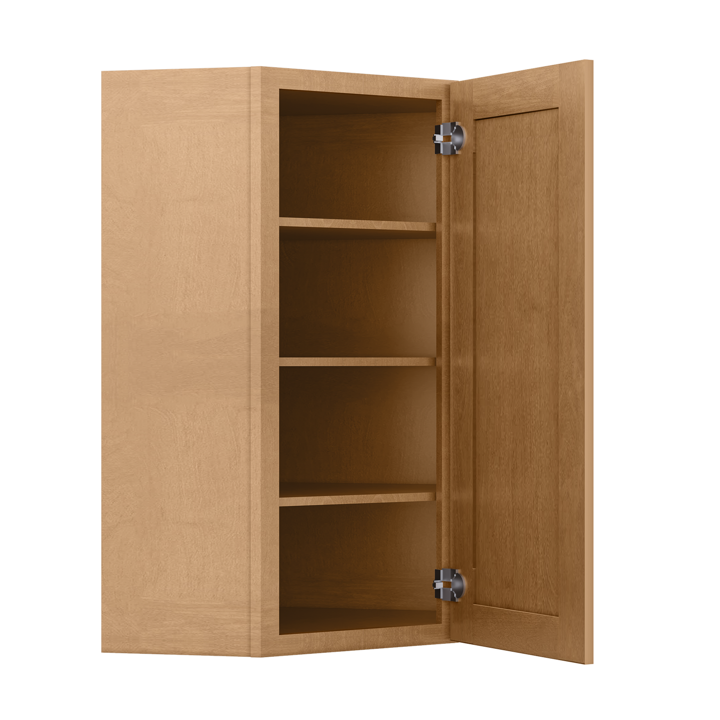 Diagonal Corner Kitchen Cabinet DC2442 Shaker Toffee 24 in. width 42 in. height 12 in. depth - Kitchen Cabinets