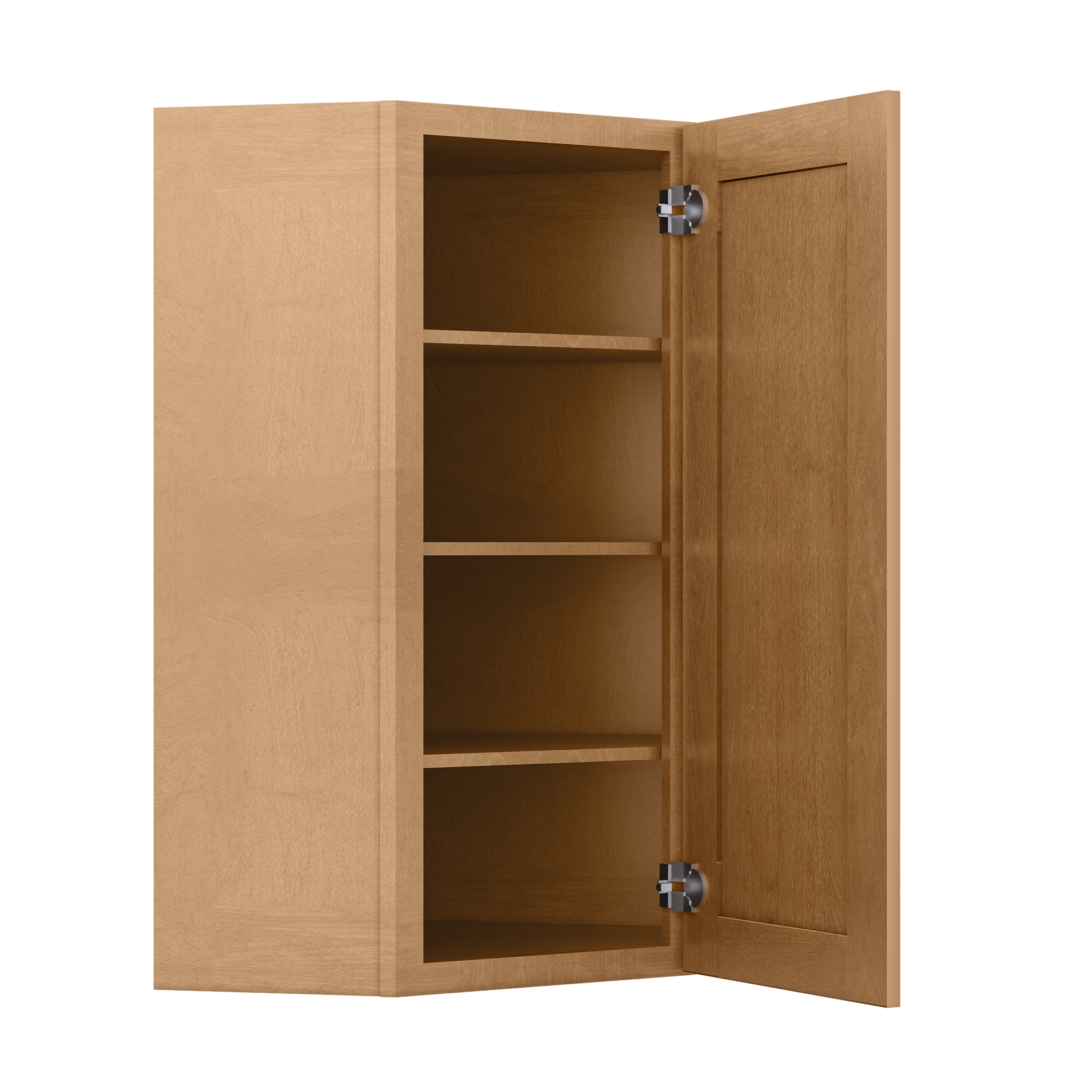 Diagonal Corner Kitchen Cabinet DC2442 Shaker Toffee 24 in. width 42 in. height 12 in. depth - Kitchen Cabinets