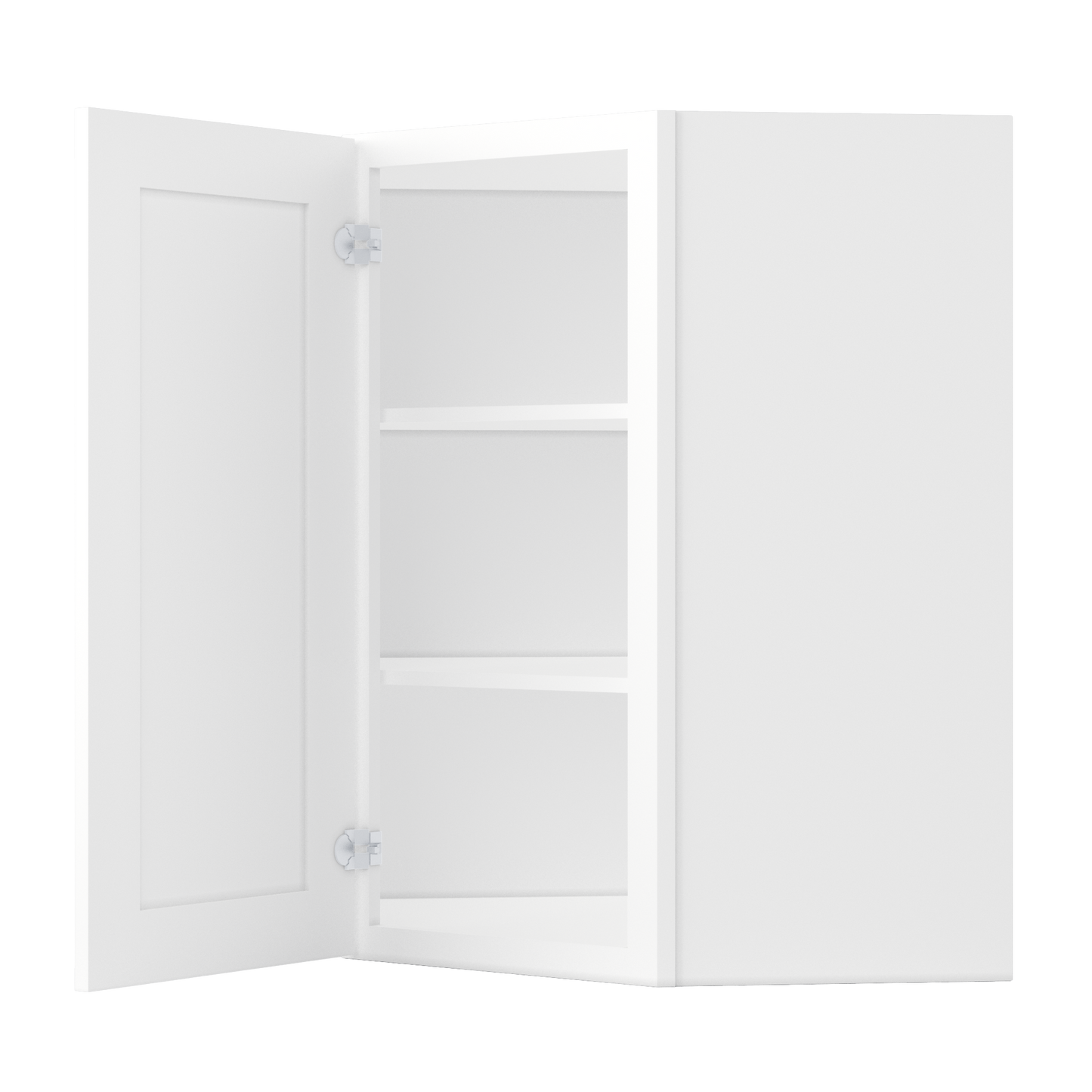 Diagonal Corner Kitchen Cabinet DC2736 Alpina White LessCare 27 in. width 36 in. height 15 in. depth - Kitchen Cabinets