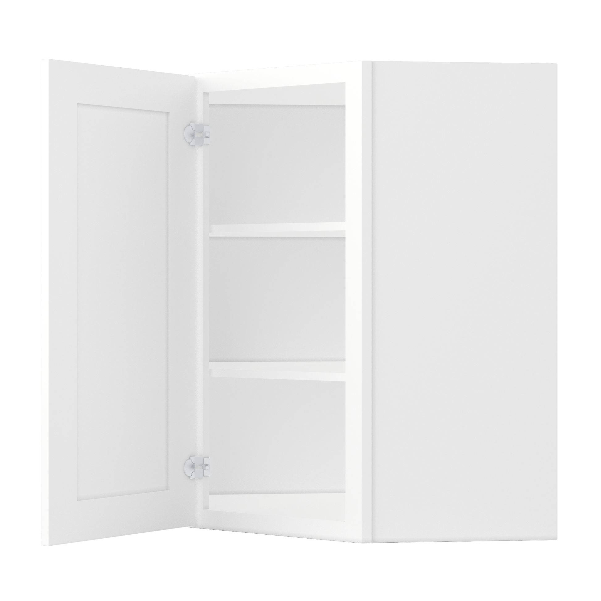 Diagonal Corner Kitchen Cabinet DC2736 Alpina White LessCare 27 in. width 36 in. height 15 in. depth - Kitchen Cabinets