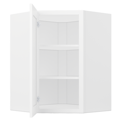 Diagonal Corner Kitchen Cabinet DC2736 Alpina White LessCare 27 in. width 36 in. height 15 in. depth - Kitchen Cabinets