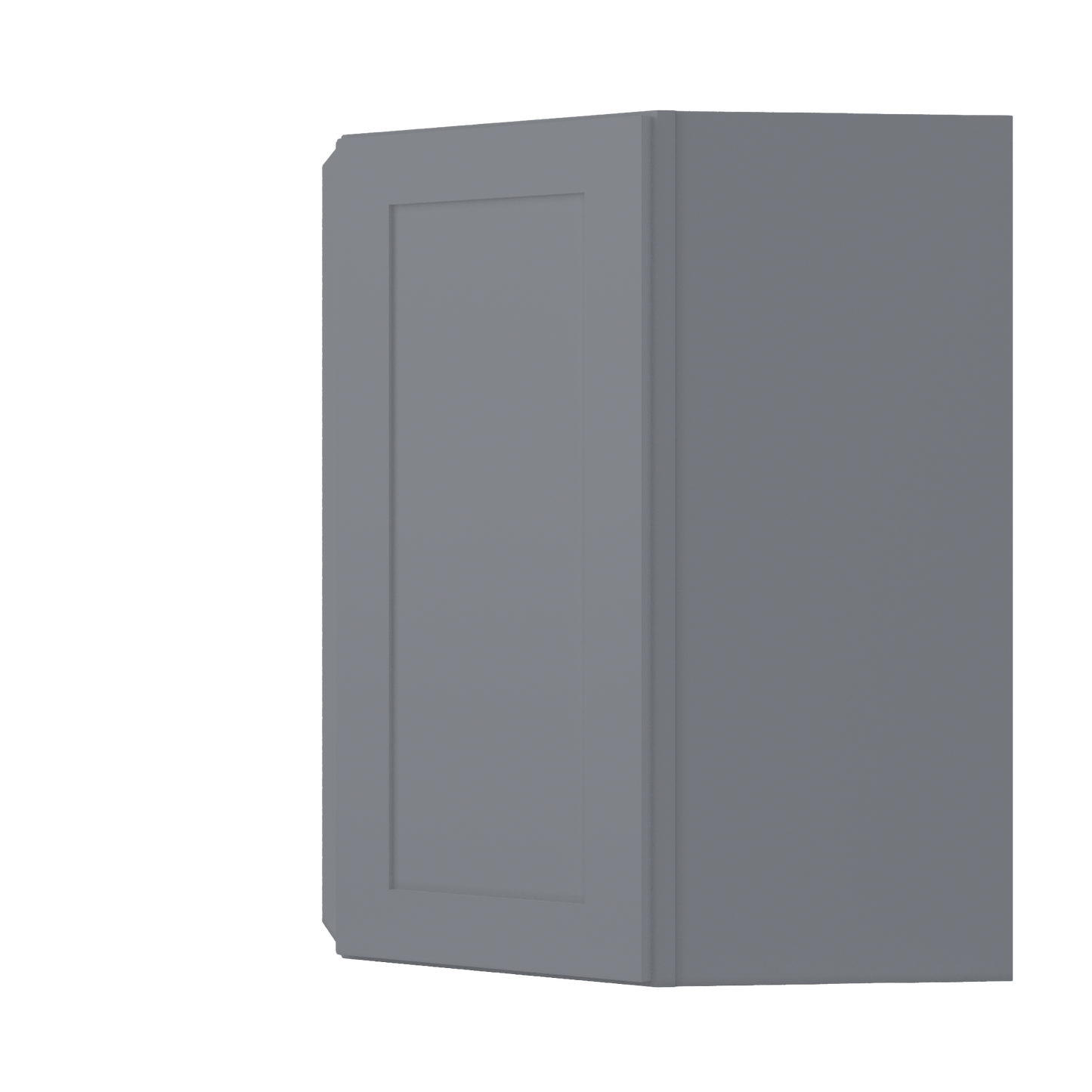 Diagonal Corner Kitchen Cabinet DC2736 Colonial Gray LessCare 27 in. width 36 in. height 15 in. depth - Kitchen Cabinets