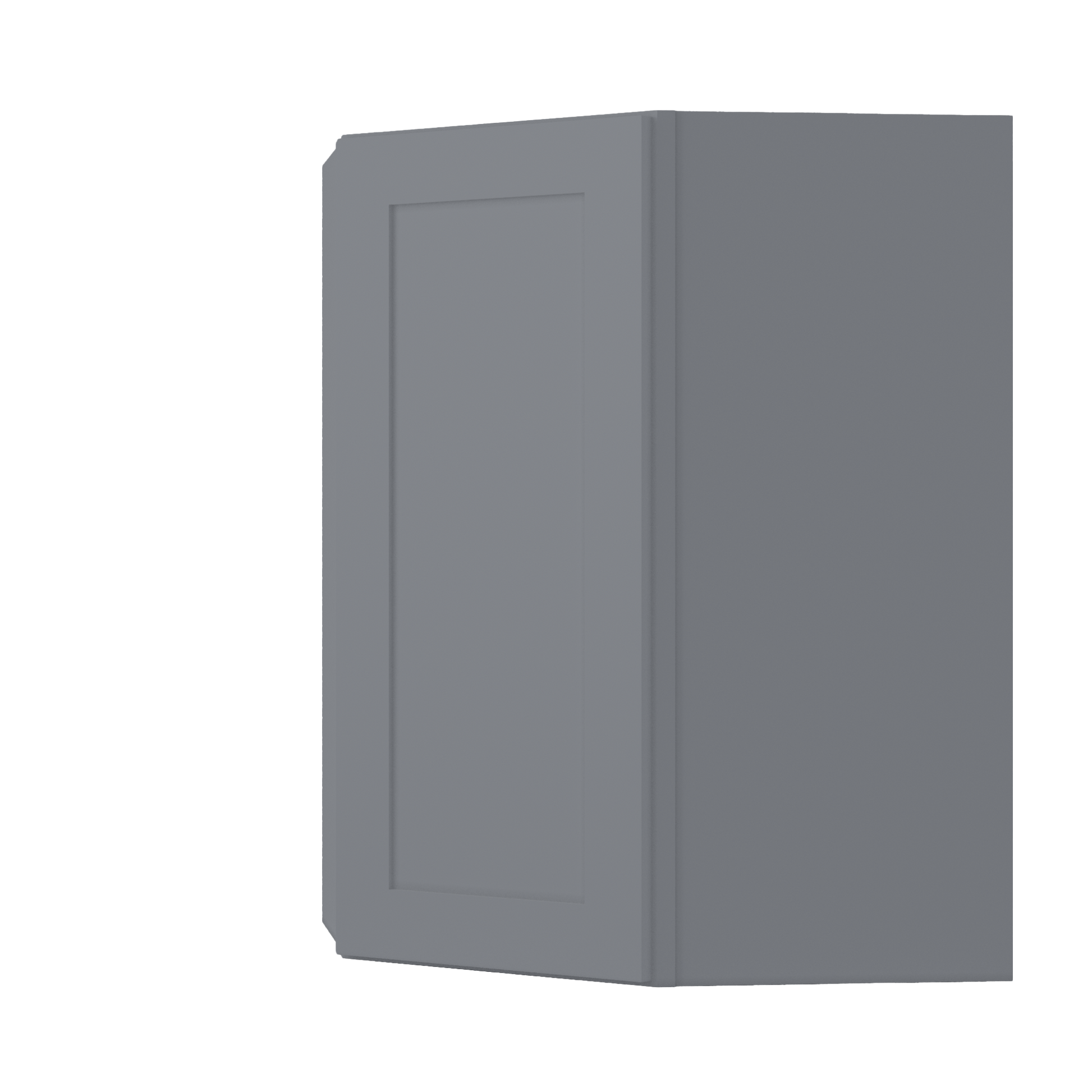 Diagonal Corner Kitchen Cabinet DC2736 Colonial Gray LessCare 27 in. width 36 in. height 15 in. depth - Kitchen Cabinets