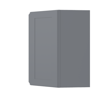 Diagonal Corner Kitchen Cabinet DC2736 Colonial Gray LessCare 27 in. width 36 in. height 15 in. depth - Kitchen Cabinets