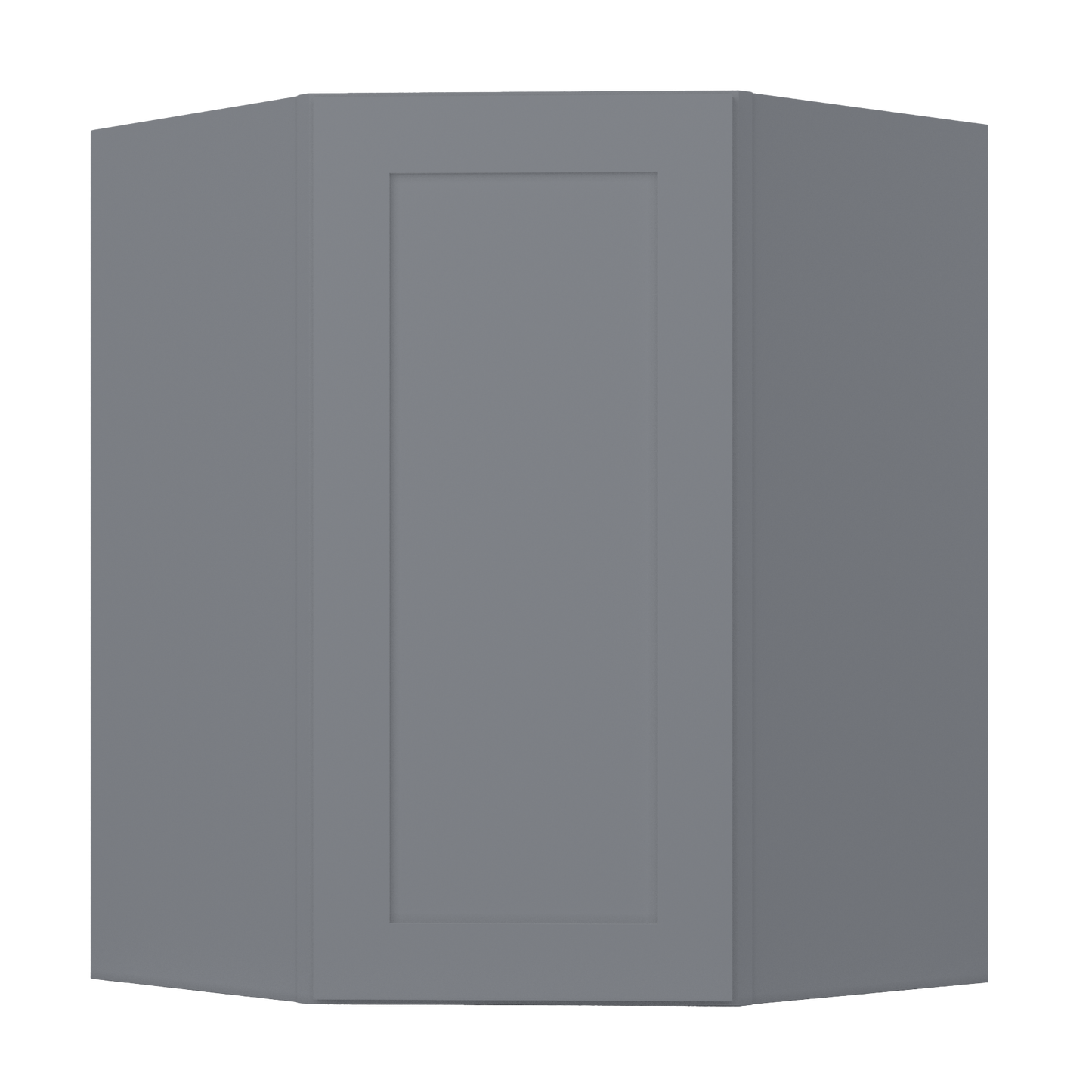 Diagonal Corner Kitchen Cabinet DC2736 Colonial Gray LessCare 27 in. width 36 in. height 15 in. depth - Kitchen Cabinets