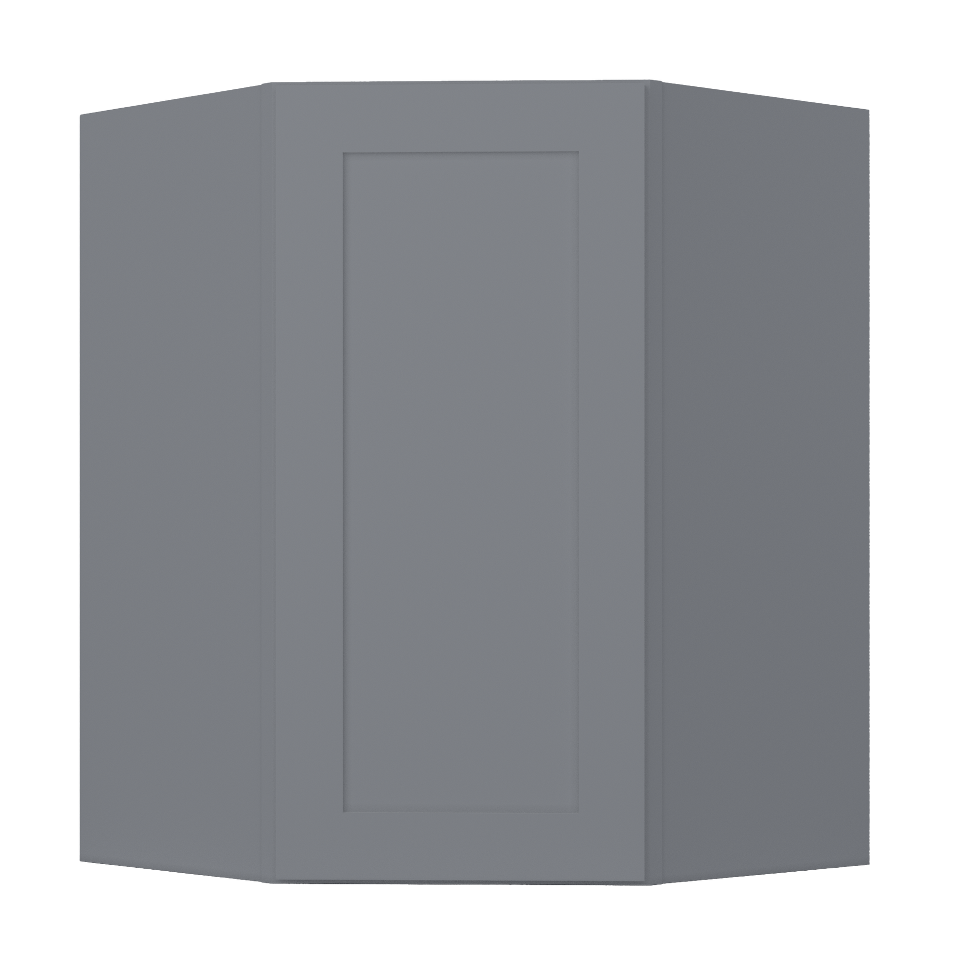 Diagonal Corner Kitchen Cabinet DC2736 Colonial Gray LessCare 27 in. width 36 in. height 15 in. depth - Kitchen Cabinets