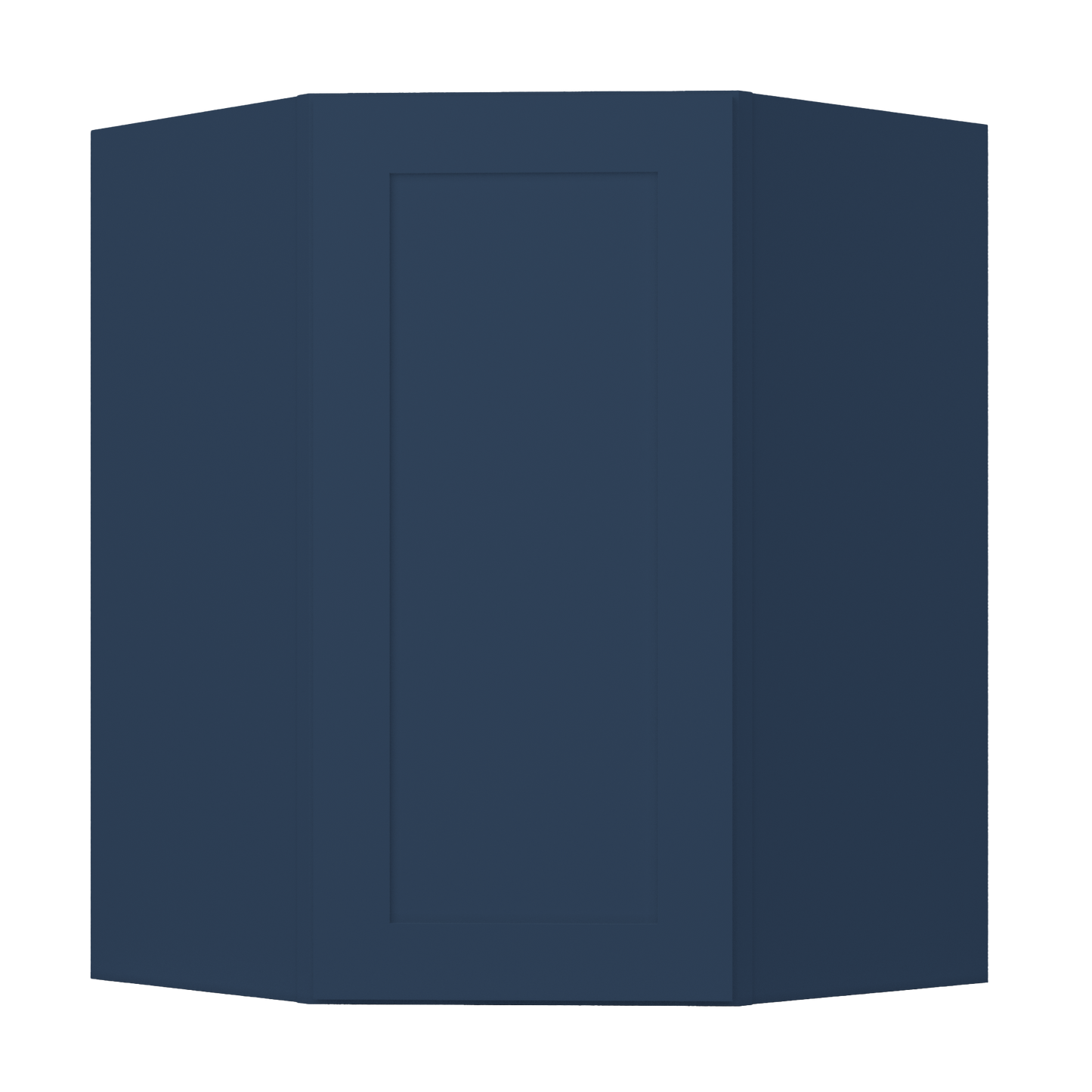 Diagonal Corner Kitchen Cabinet DC2736 Danbury Blue LessCare 27 in. width 36 in. height 15 in. depth - Kitchen Cabinets