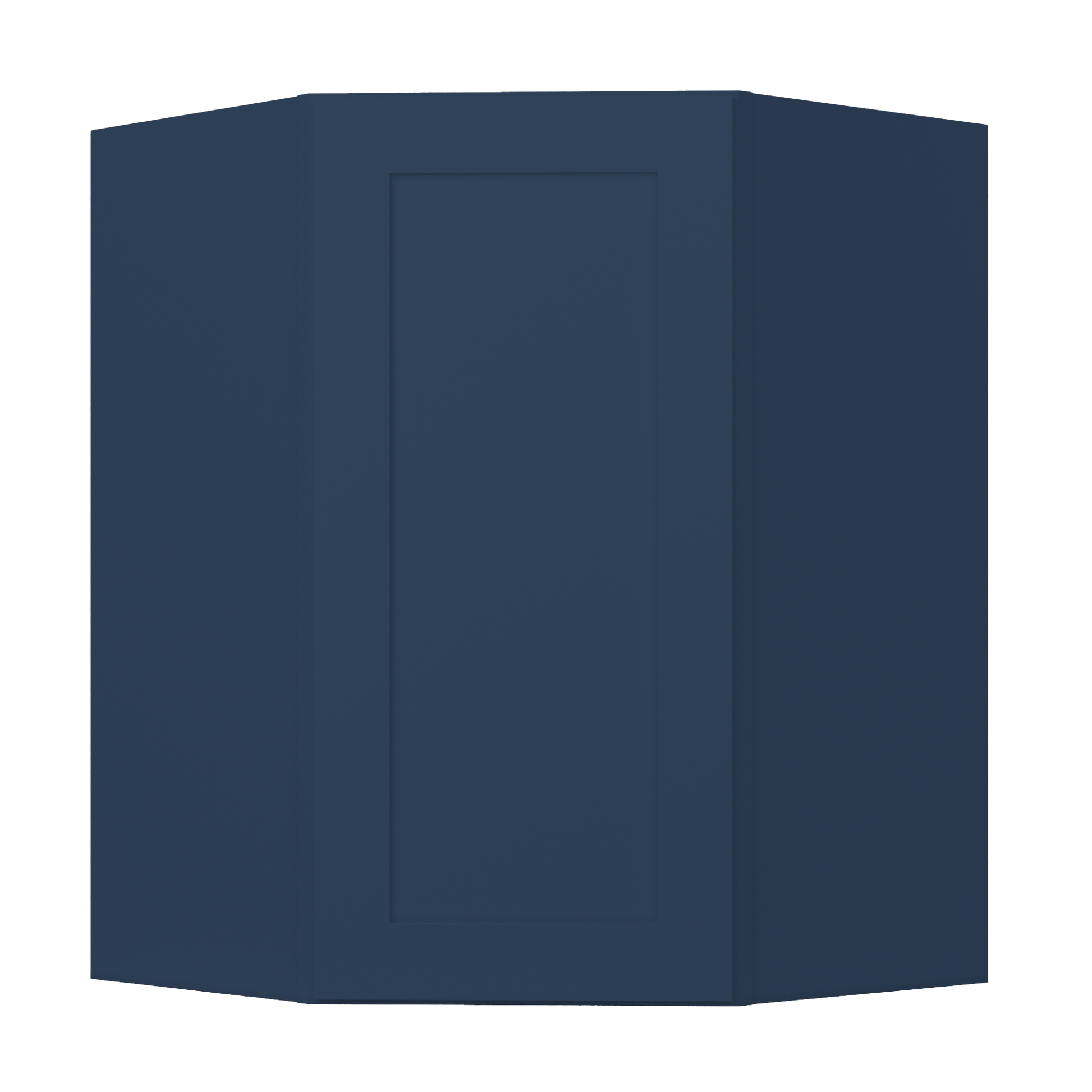 Diagonal Corner Kitchen Cabinet DC2736 Danbury Blue LessCare 27 in. width 36 in. height 15 in. depth - Kitchen Cabinets