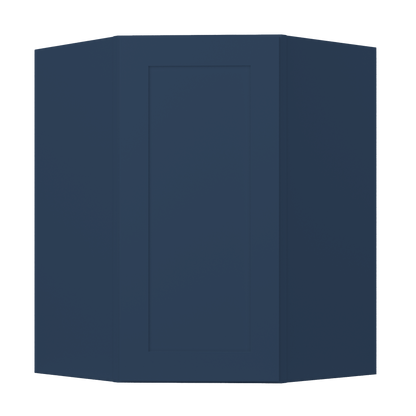 Diagonal Corner Kitchen Cabinet DC2736 Danbury Blue LessCare 27 in. width 36 in. height 15 in. depth - Kitchen Cabinets