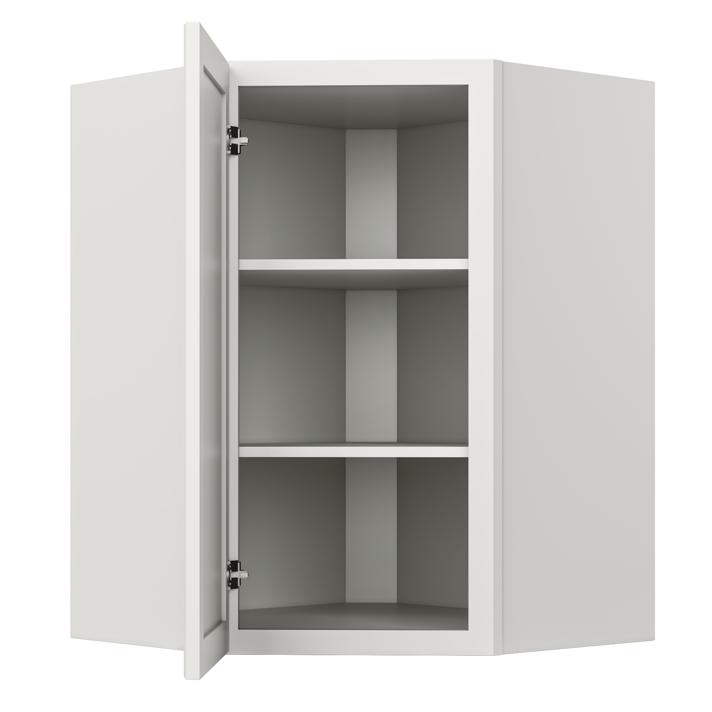 Diagonal Corner Kitchen Cabinet DC2736 Milan Pearl 27 in. width 36 in. height 15 in. depth - Kitchen Cabinets