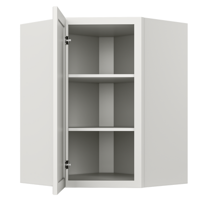 Diagonal Corner Kitchen Cabinet DC2736 Milan Pearl 27 in. width 36 in. height 15 in. depth - Kitchen Cabinets