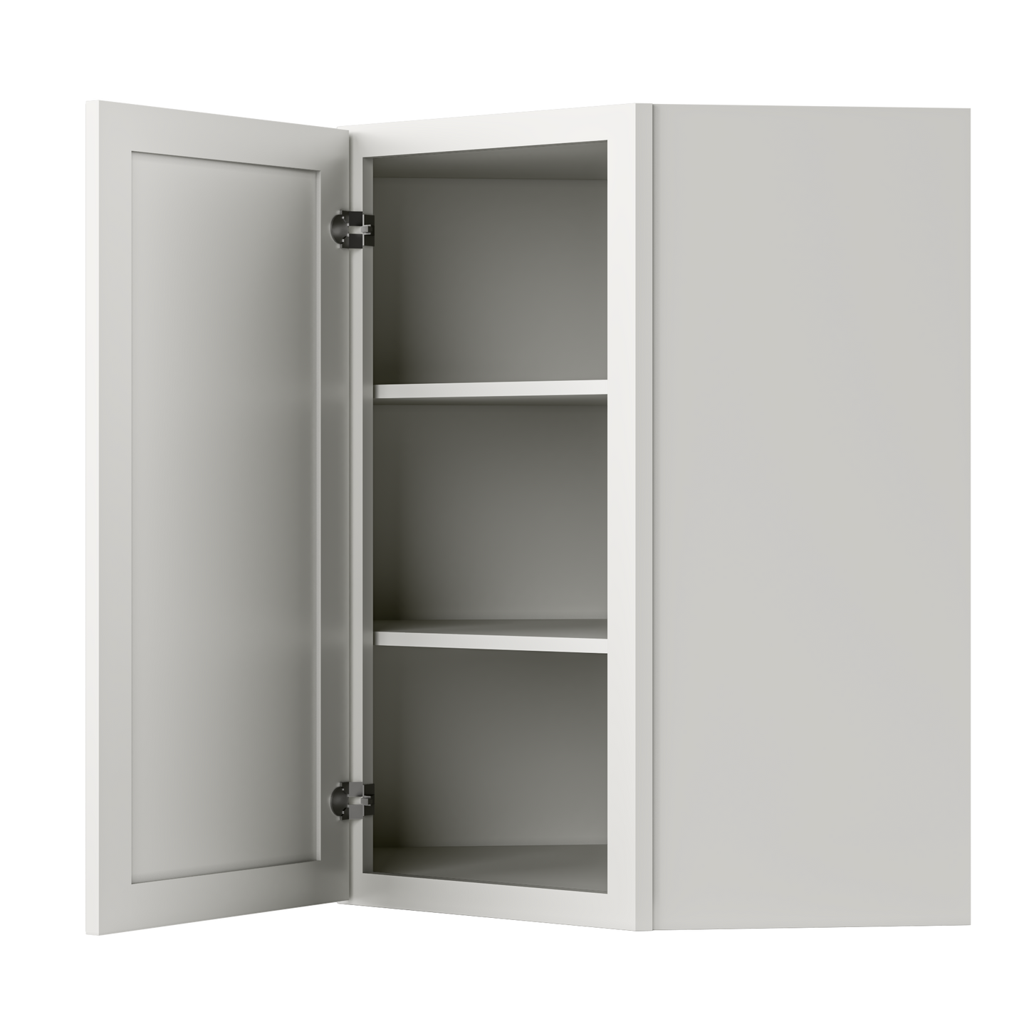 Diagonal Corner Kitchen Cabinet DC2736 Milan Pearl 27 in. width 36 in. height 15 in. depth - Kitchen Cabinets