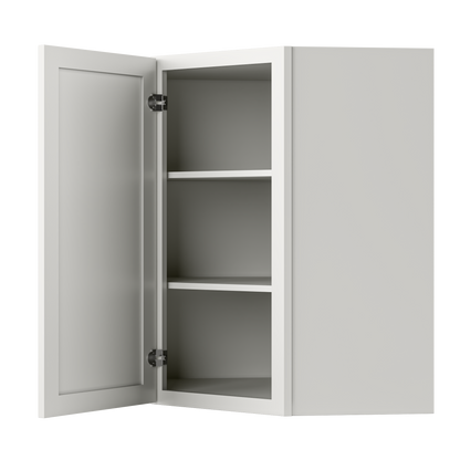 Diagonal Corner Kitchen Cabinet DC2736 Milan Pearl 27 in. width 36 in. height 15 in. depth - Kitchen Cabinets