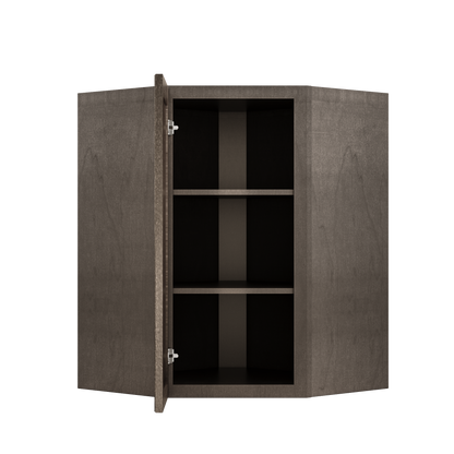 Diagonal Corner Kitchen Cabinet DC2736 Milan Slate 27 in. width 36 in. height 15 in. depth - Kitchen Cabinets