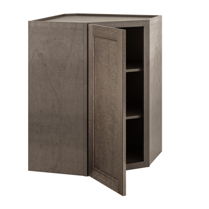 Diagonal Corner Kitchen Cabinet DC2736 Milan Slate 27 in. width 36 in. height 15 in. depth - Kitchen Cabinets