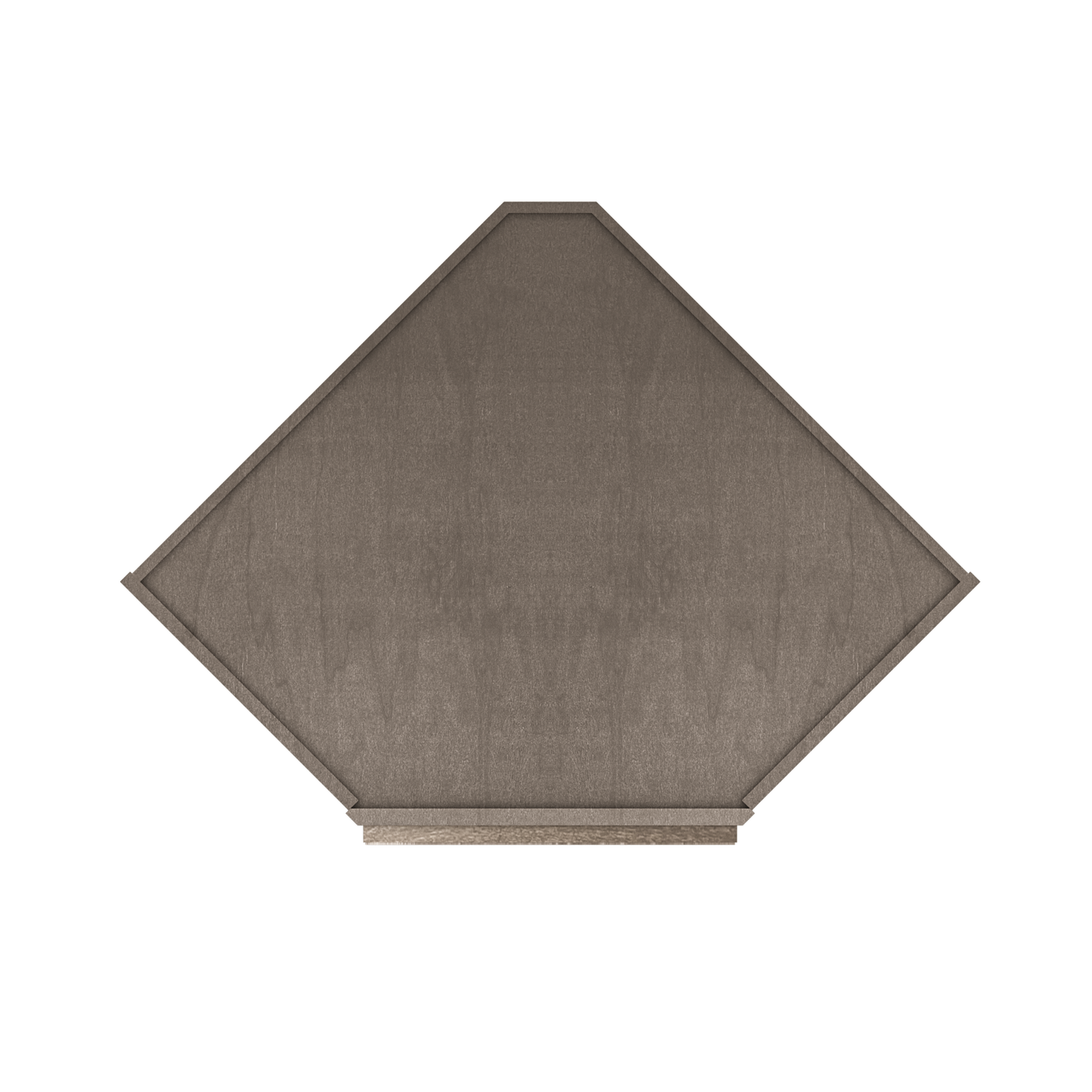 Diagonal Corner Kitchen Cabinet DC2736 Milan Slate 27 in. width 36 in. height 15 in. depth - Kitchen Cabinets