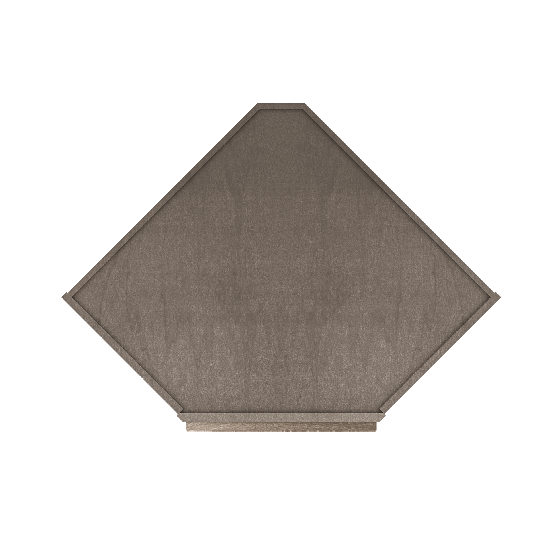 Diagonal Corner Kitchen Cabinet DC2736 Milan Slate 27 in. width 36 in. height 15 in. depth - Kitchen Cabinets