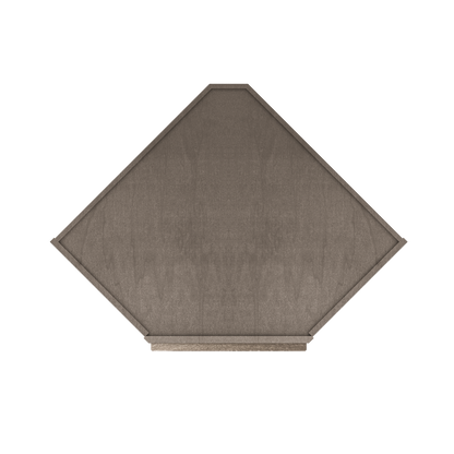 Diagonal Corner Kitchen Cabinet DC2736 Milan Slate 27 in. width 36 in. height 15 in. depth - Kitchen Cabinets