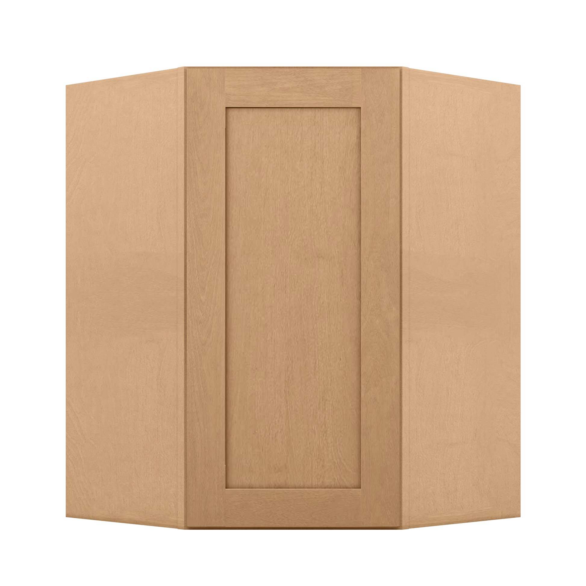 Diagonal Corner Kitchen Cabinet DC2736 Shaker Toffee 27 in. width 36 in. height 15 in. depth - Kitchen Cabinets