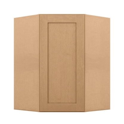 Diagonal Corner Kitchen Cabinet DC2736 Shaker Toffee 27 in. width 36 in. height 15 in. depth - Kitchen Cabinets