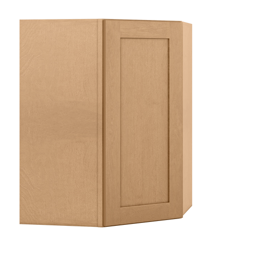 Diagonal Corner Kitchen Cabinet DC2736 Shaker Toffee 27 in. width 36 in. height 15 in. depth - Kitchen Cabinets