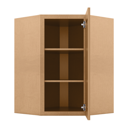 Diagonal Corner Kitchen Cabinet DC2736 Shaker Toffee 27 in. width 36 in. height 15 in. depth - Kitchen Cabinets
