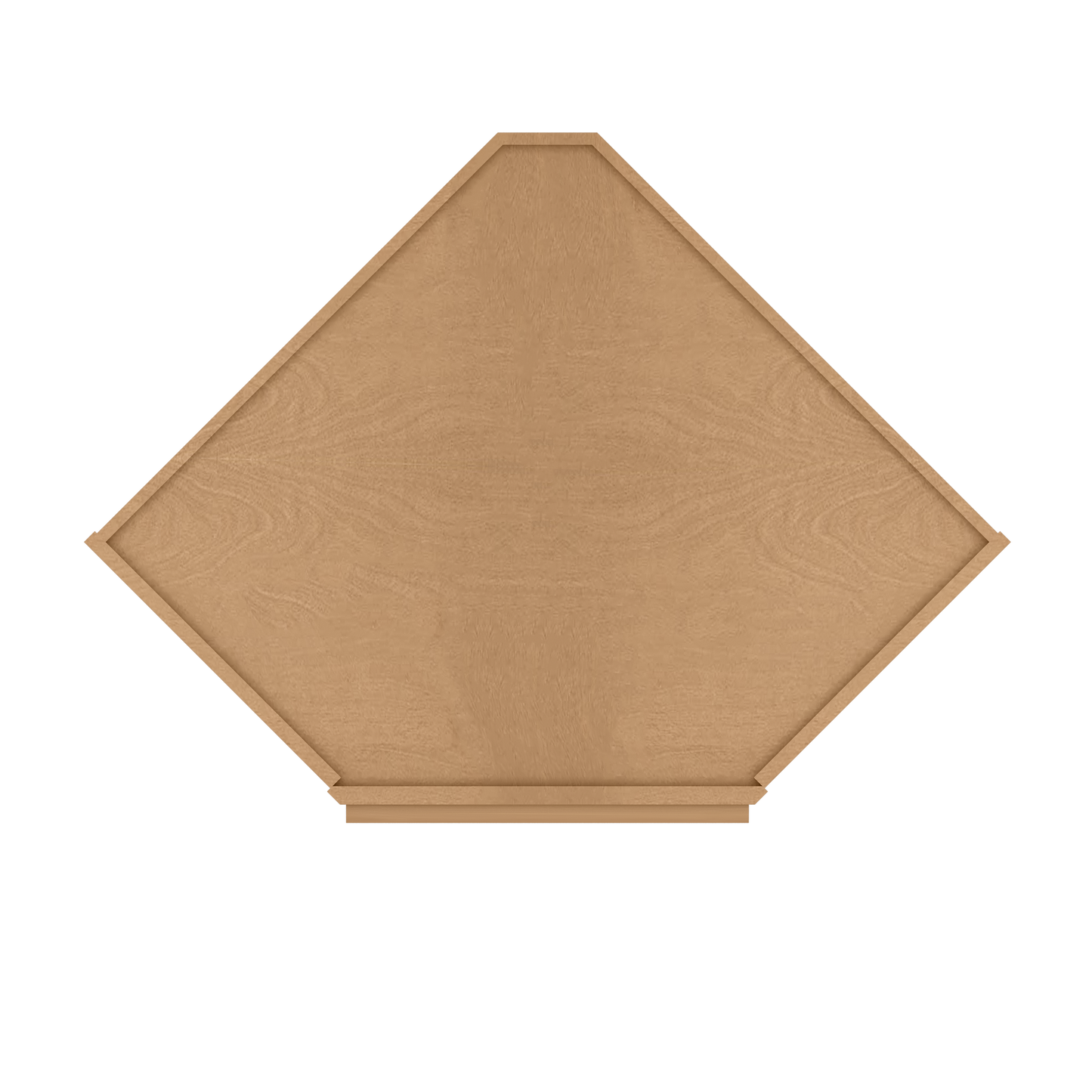 Diagonal Corner Kitchen Cabinet DC2736 Shaker Toffee 27 in. width 36 in. height 15 in. depth - Kitchen Cabinets