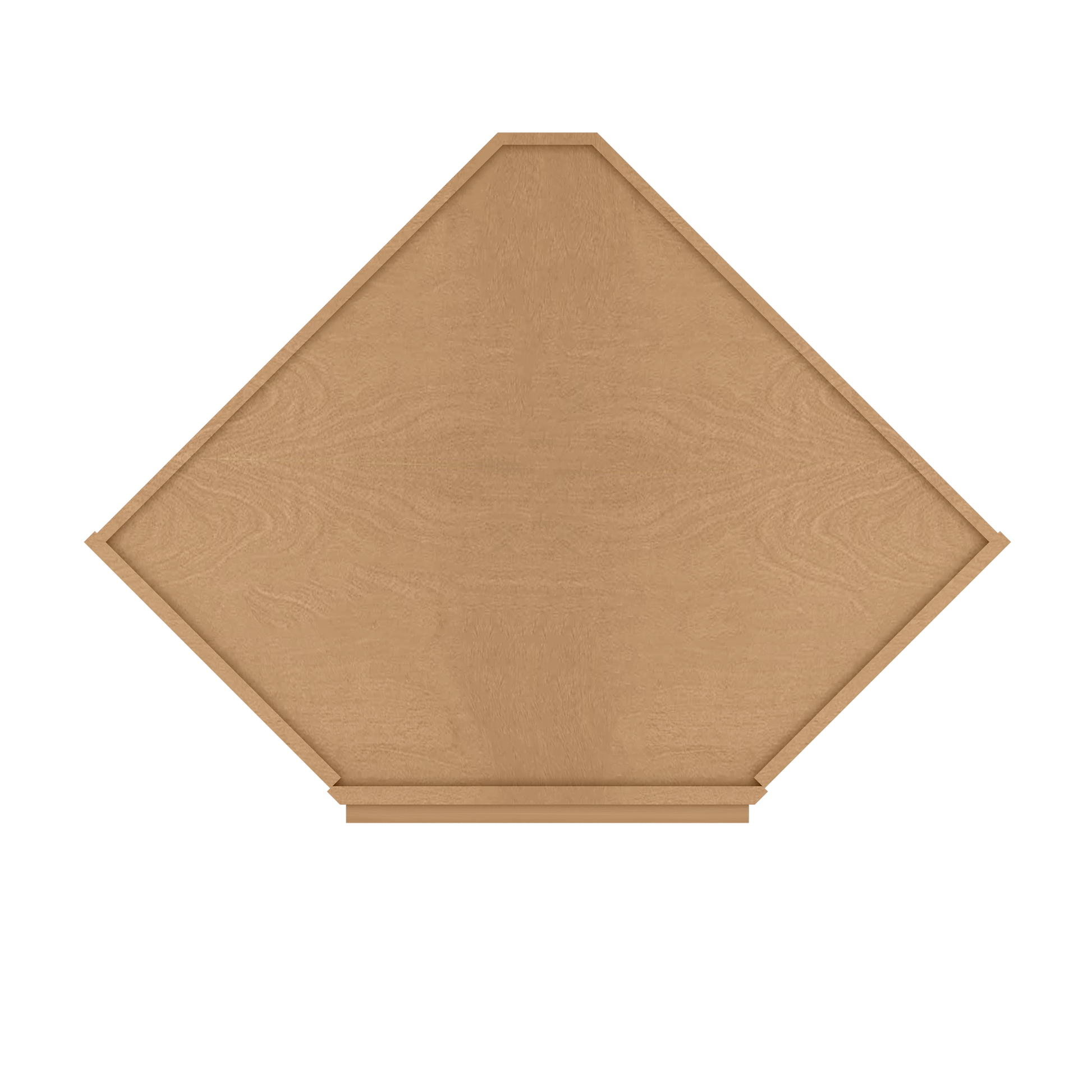 Diagonal Corner Kitchen Cabinet DC2736 Shaker Toffee 27 in. width 36 in. height 15 in. depth - Kitchen Cabinets