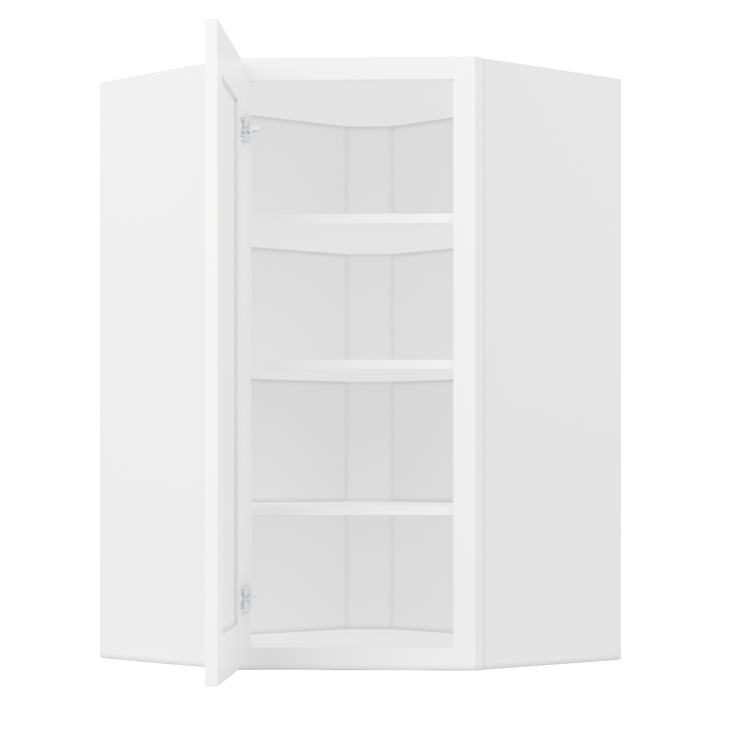 Diagonal Corner Kitchen Cabinet DC2742 Alpina White LessCare 27 in. width 42 in. height 15 in. depth - Kitchen Cabinets