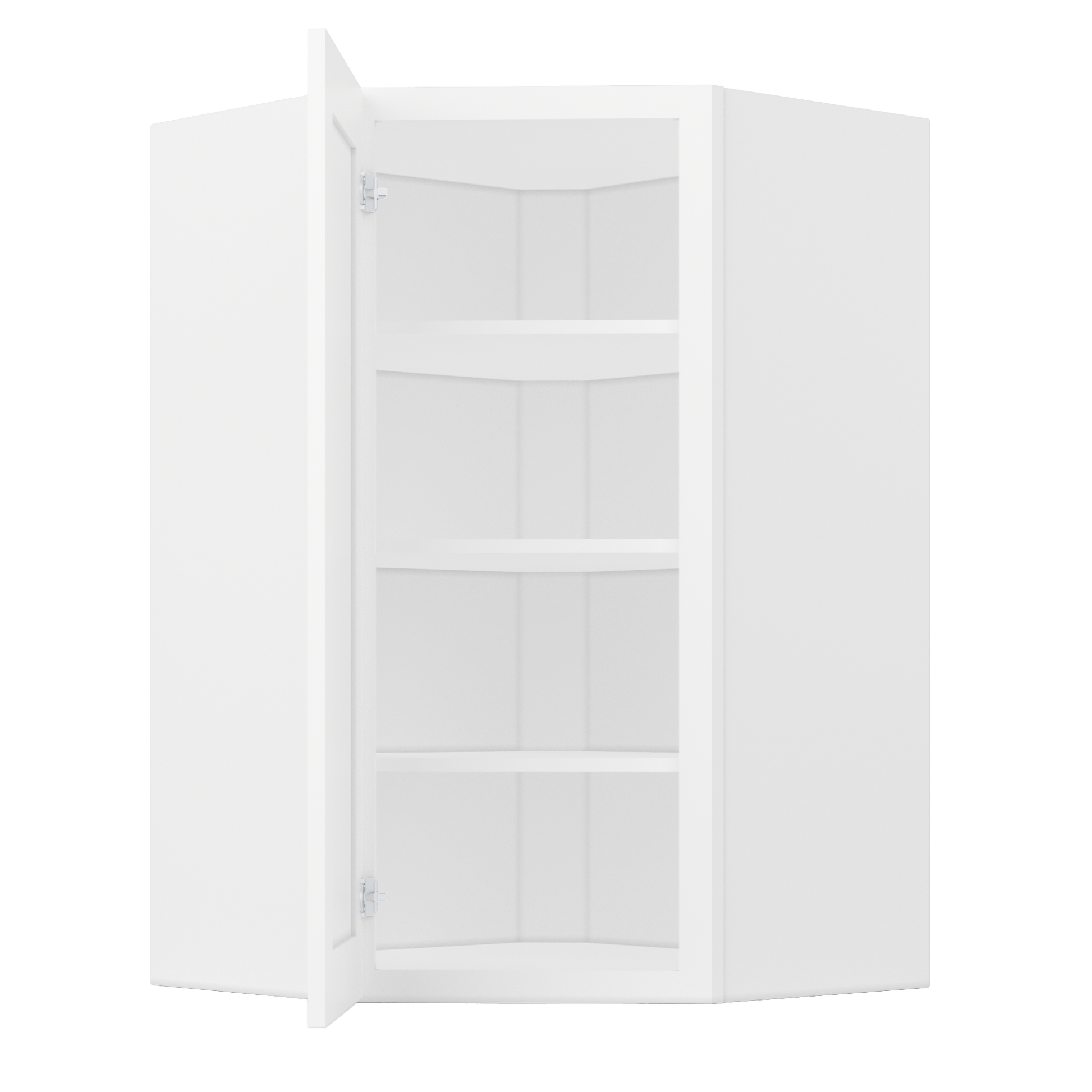 Diagonal Corner Kitchen Cabinet DC2742 Alpina White LessCare 27 in. width 42 in. height 15 in. depth - Kitchen Cabinets