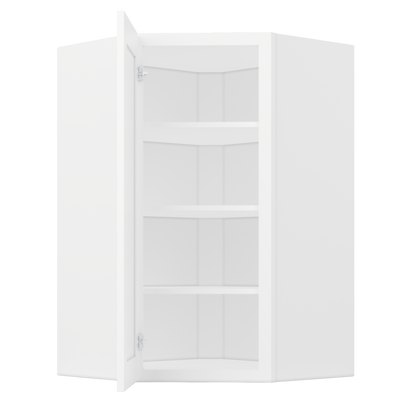 Diagonal Corner Kitchen Cabinet DC2742 Alpina White LessCare 27 in. width 42 in. height 15 in. depth - Kitchen Cabinets