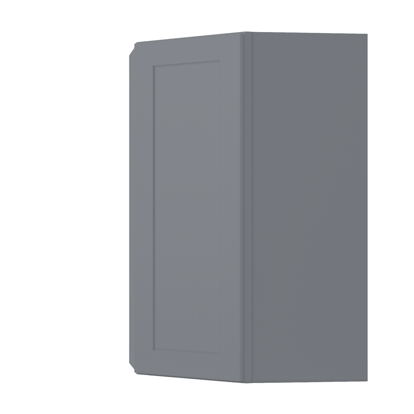Diagonal Corner Kitchen Cabinet DC2742 Colonial Gray LessCare 27 in. width 42 in. height 15 in. depth - Kitchen Cabinets