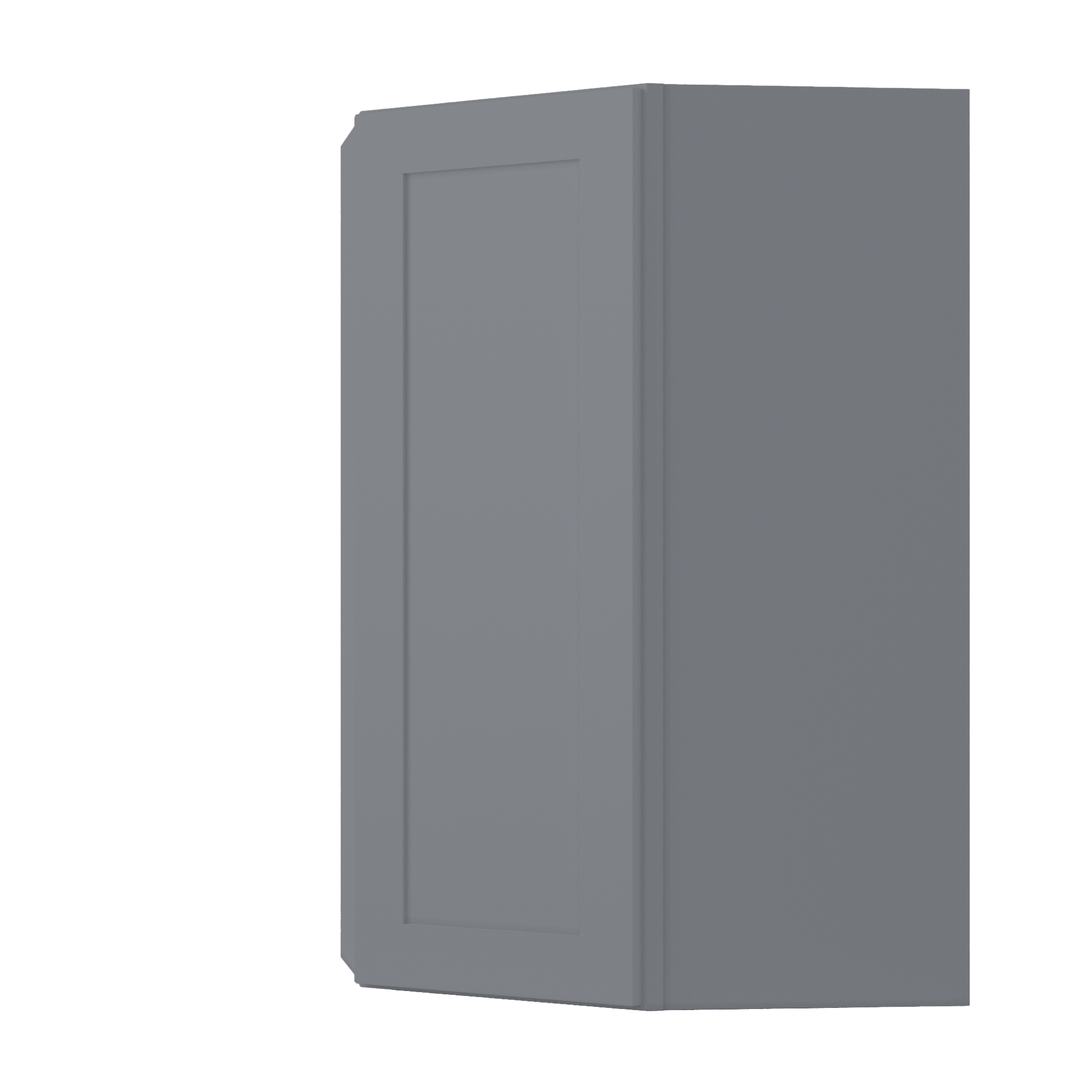 Diagonal Corner Kitchen Cabinet DC2742 Colonial Gray LessCare 27 in. width 42 in. height 15 in. depth - Kitchen Cabinets
