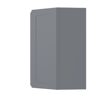 Diagonal Corner Kitchen Cabinet DC2742 Colonial Gray LessCare 27 in. width 42 in. height 15 in. depth - Kitchen Cabinets