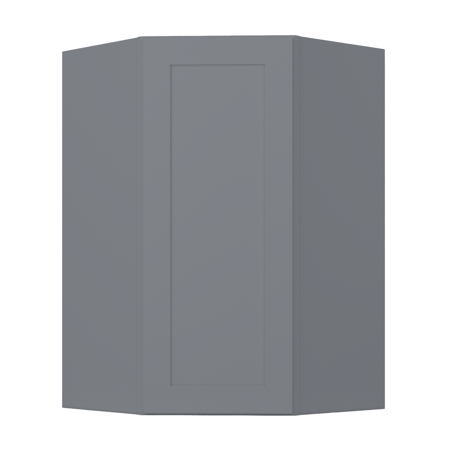 Diagonal Corner Kitchen Cabinet DC2742 Colonial Gray LessCare 27 in. width 42 in. height 15 in. depth - Kitchen Cabinets
