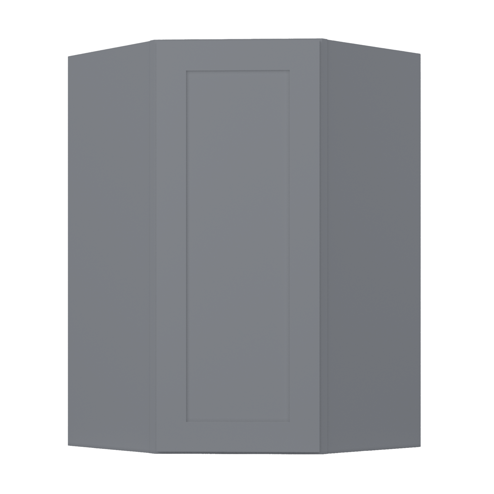 Diagonal Corner Kitchen Cabinet DC2742 Colonial Gray LessCare 27 in. width 42 in. height 15 in. depth - Kitchen Cabinets