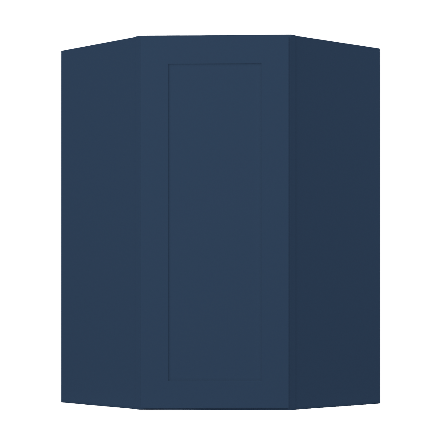 Diagonal Corner Kitchen Cabinet DC2742 Danbury Blue LessCare 27 in. width 42 in. height 15 in. depth - Kitchen Cabinets