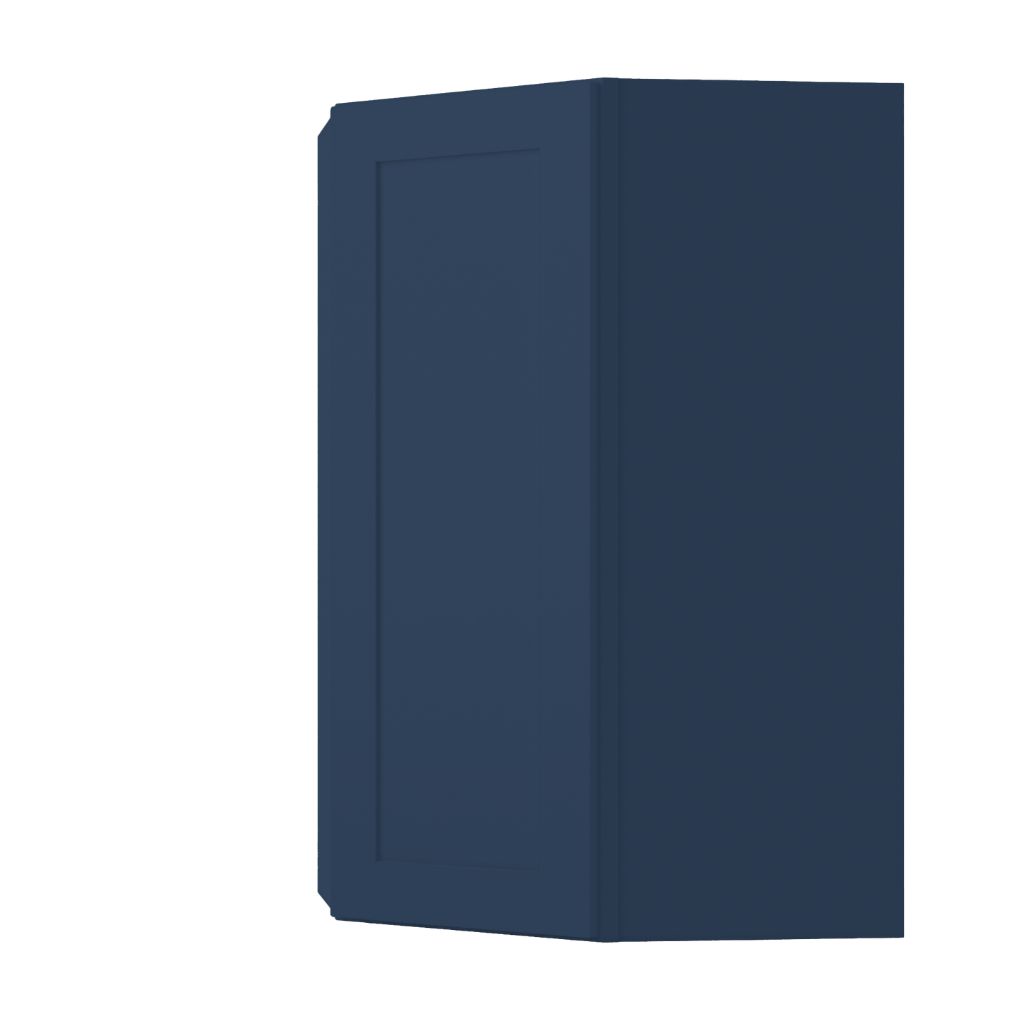 Diagonal Corner Kitchen Cabinet DC2742 Danbury Blue LessCare 27 in. width 42 in. height 15 in. depth - Kitchen Cabinets