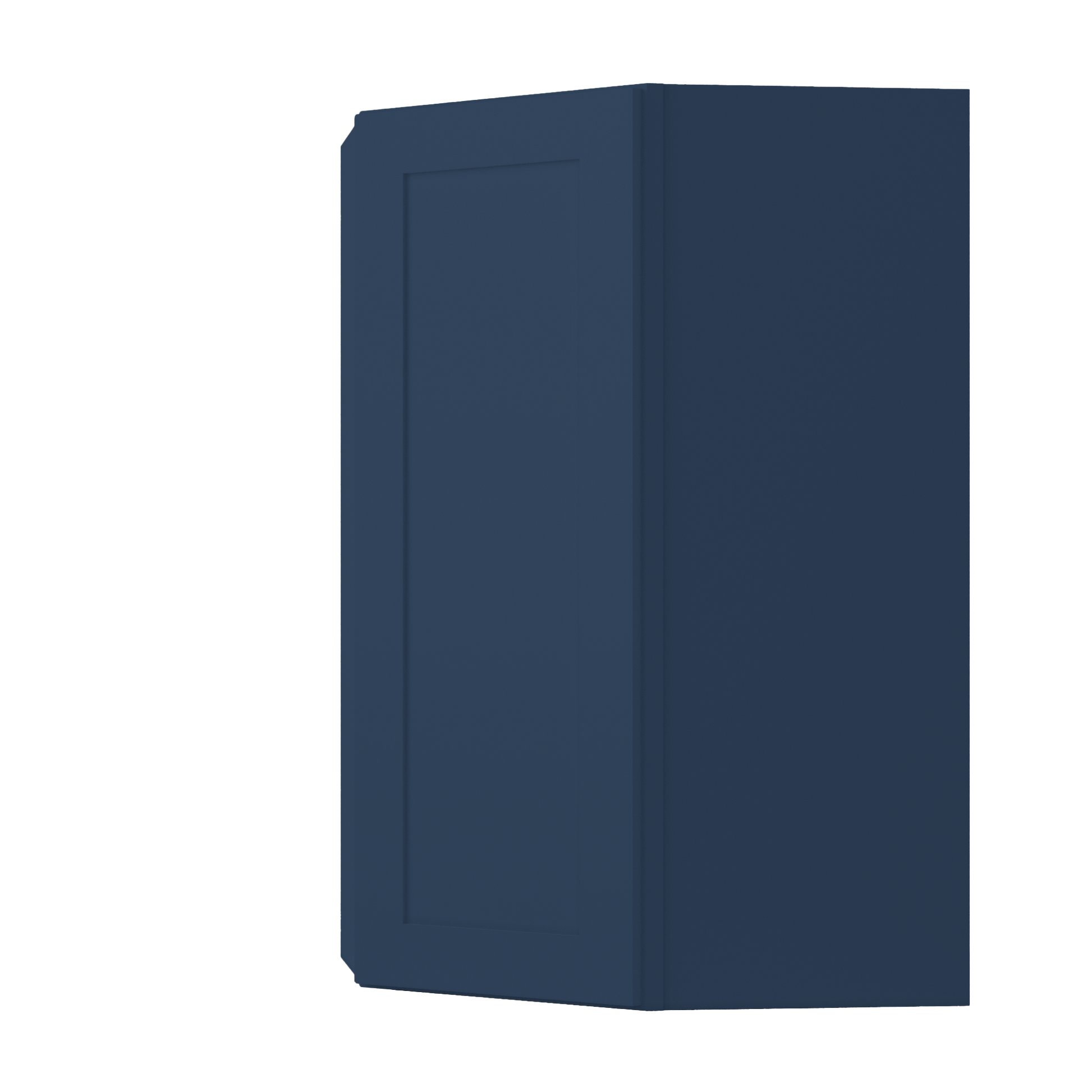 Diagonal Corner Kitchen Cabinet DC2742 Danbury Blue LessCare 27 in. width 42 in. height 15 in. depth - Kitchen Cabinets