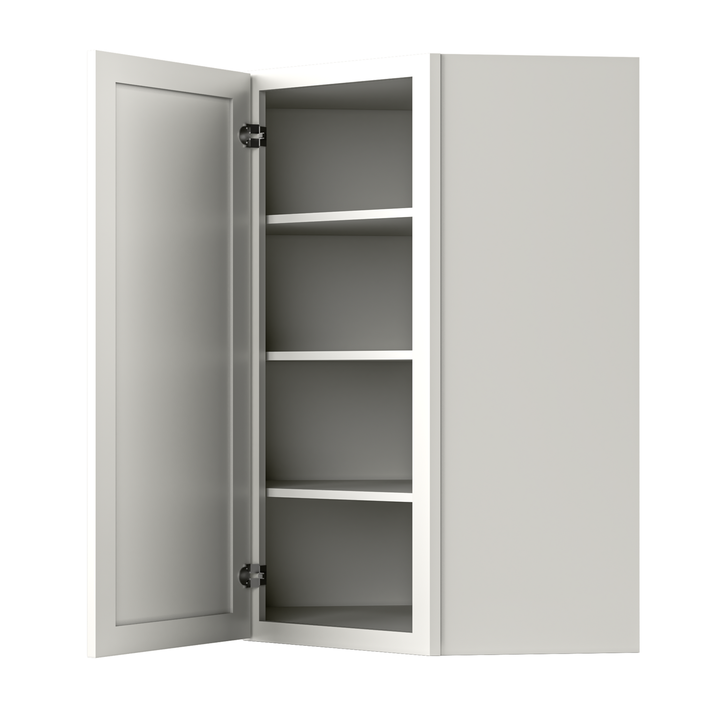 Diagonal Corner Kitchen Cabinet DC2742 Milan Pearl 27 in. width 42 in. height 15 in. depth - Kitchen Cabinets